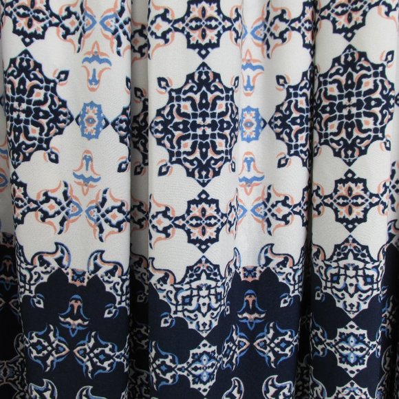 Vintage America Blues Elastic Waist Midi Skirt M/L - Picture 3 of 10